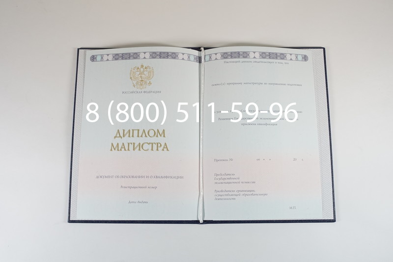 Диплом магистра 2014-2024 года в Тамбове