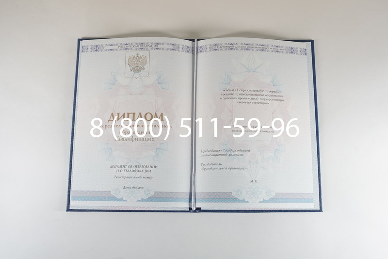 Диплом техникума 2014-2024 года в Тамбове