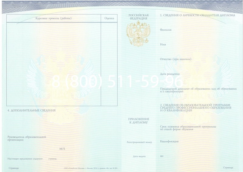 Купить Диплом колледжа (Спецбланк) 2014-2024 года в Тамбове Купить Диплом колледжа (Спецбланк) 2014-2024 года в Тамбове